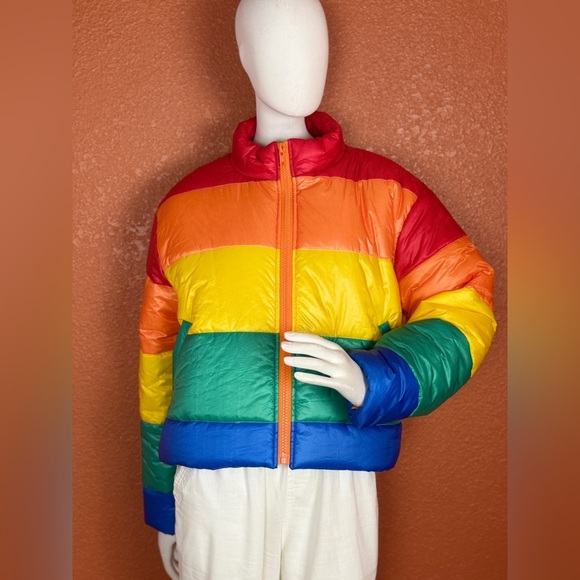 Hot & Delicious Fiery Orange and Red Jacket Size Large - Picture 1 of 17